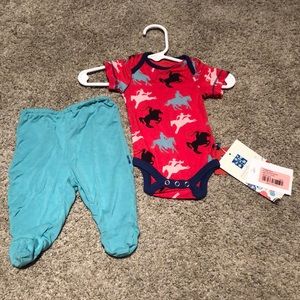 Kickee pants kimono set